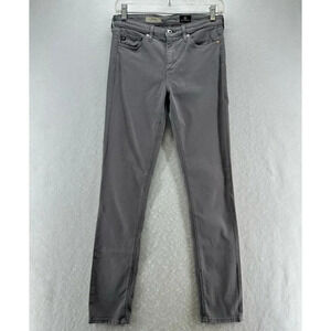 AG Adriano Goldschmied Jeans Womens 27R Prima Mid-Rise Cigarette Denim Gray
